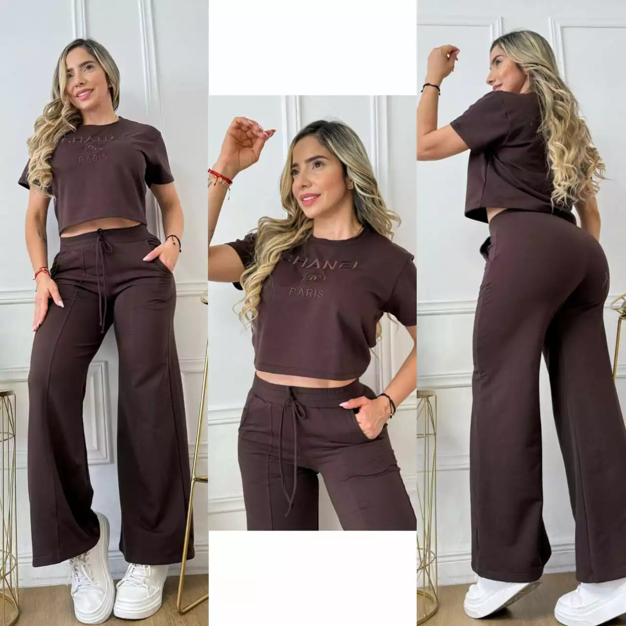 Conjunto bota campana